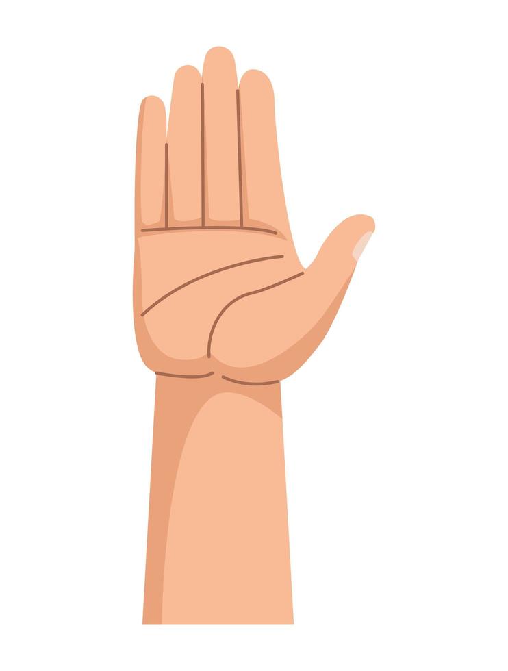 hand human up vector