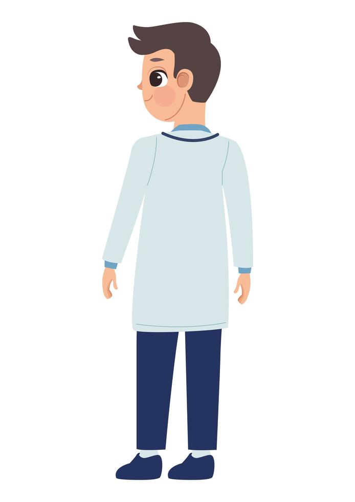 personaje de soporte médico vector