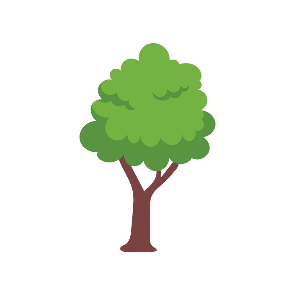 vector elemento de árbol verde. bosque fértil para decoración