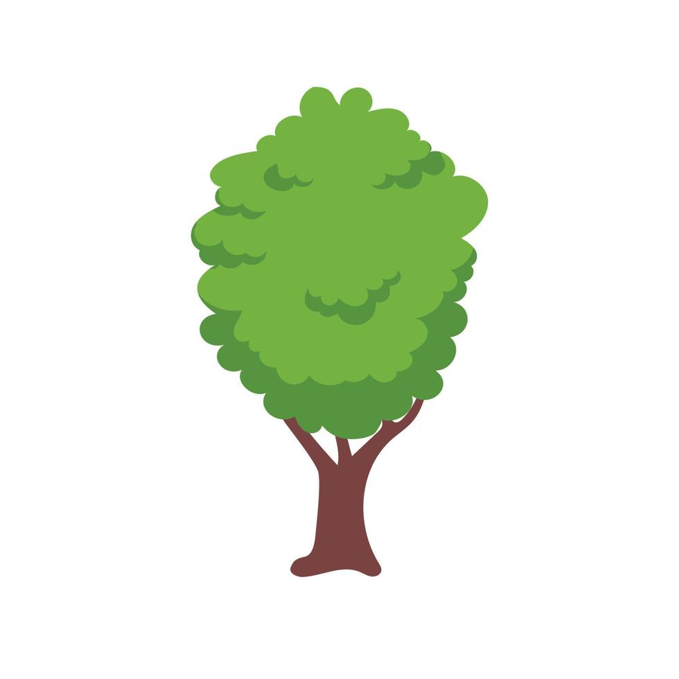 vector elemento de árbol verde. bosque fértil para decoración