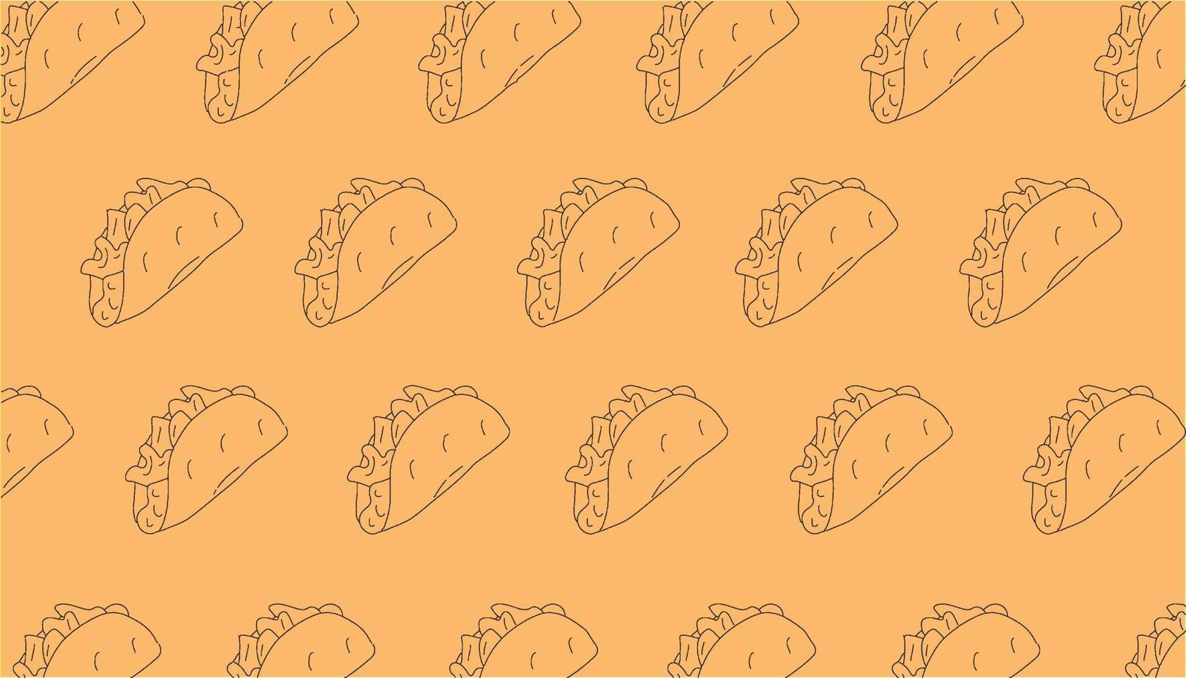 Ilustración de fondo de comida rápida sin costuras simple vector