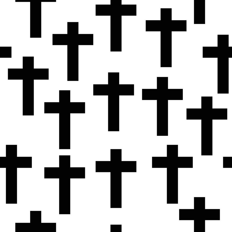 Holy Church Religious Cross Seamless Pattern vector