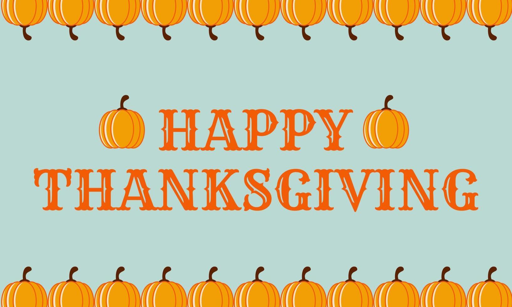 Happy Thanksgiving Illustration Background Pumpkin vector