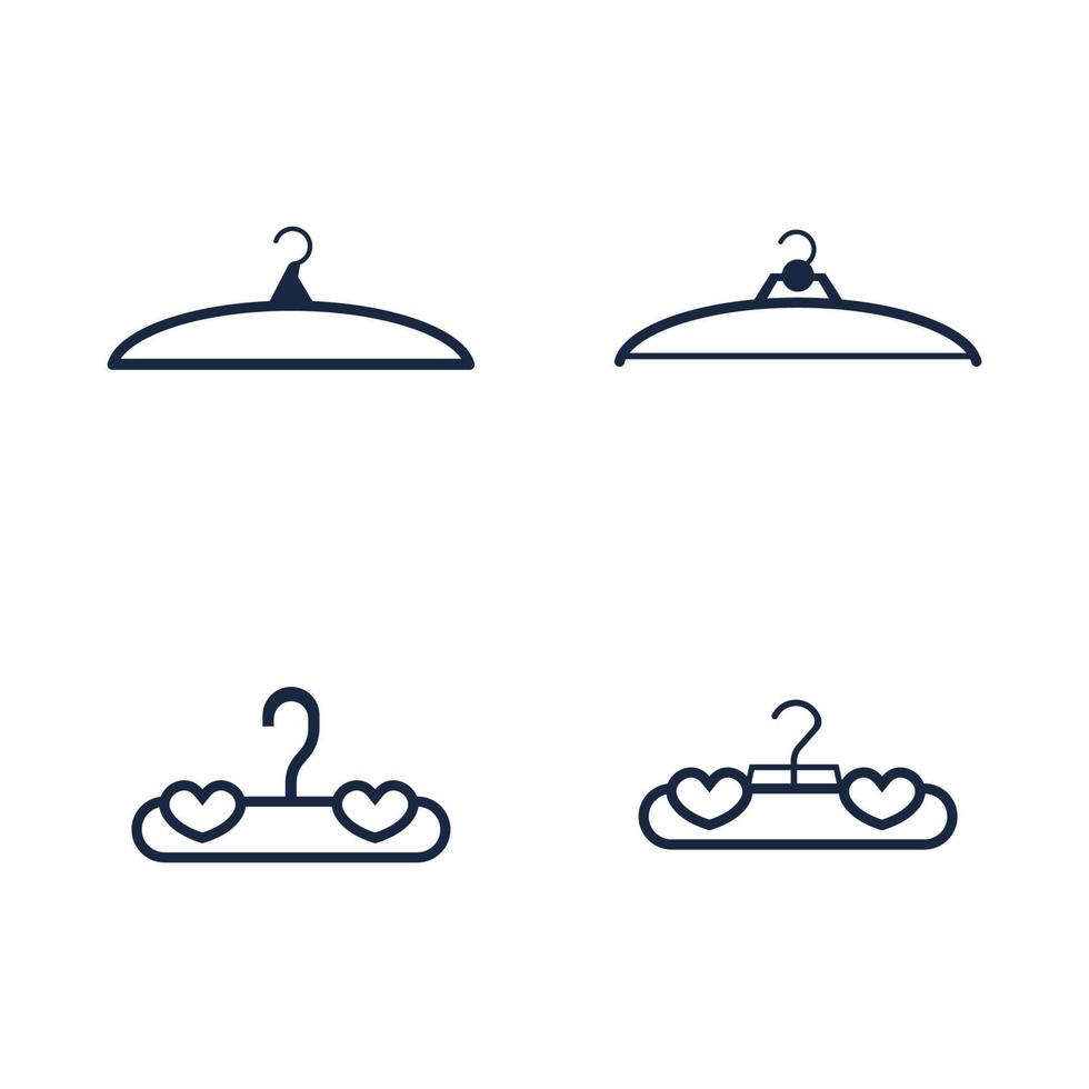 Hanger cloth icon flat design concept vector template