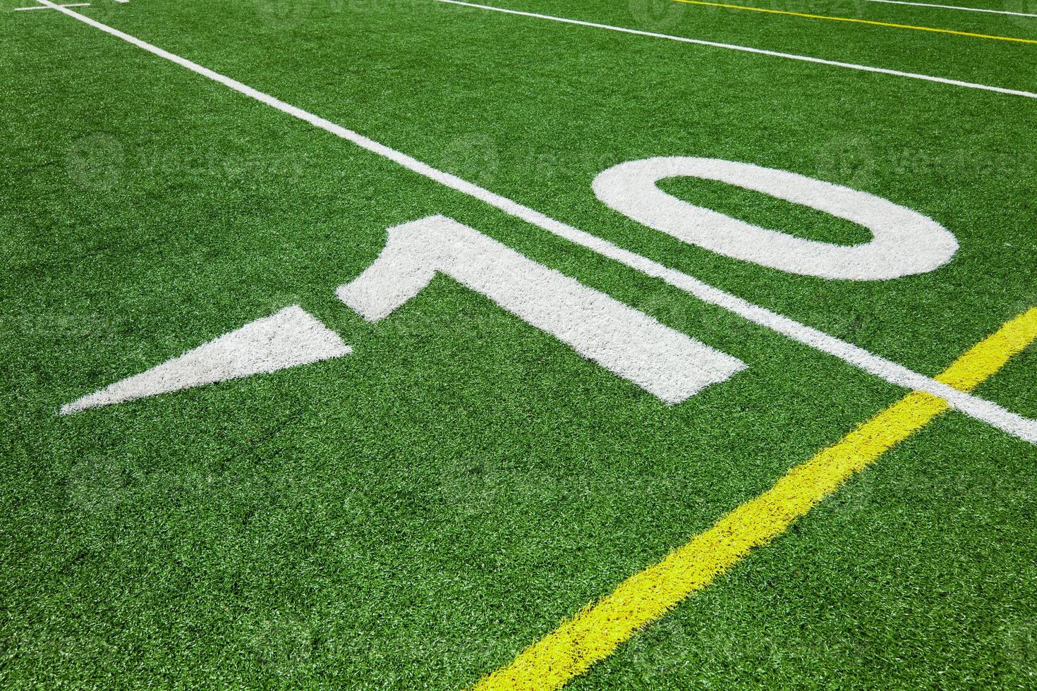 Ten yard line - football photo