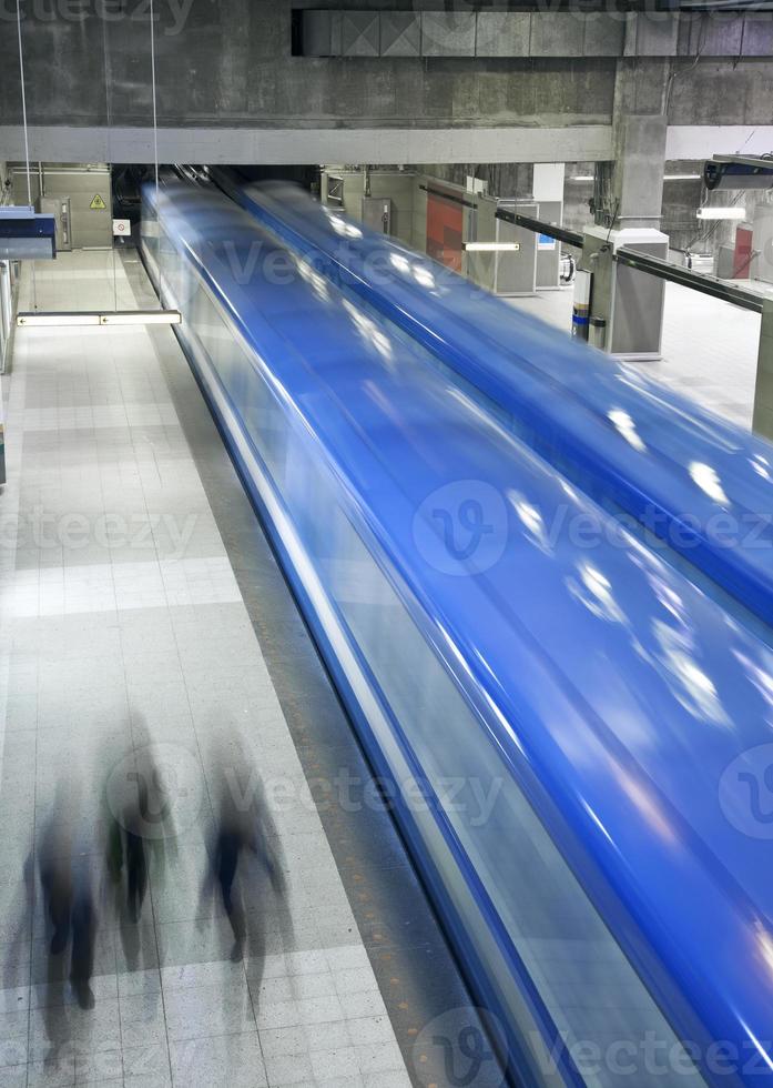 Montreal metro and blur motion photo