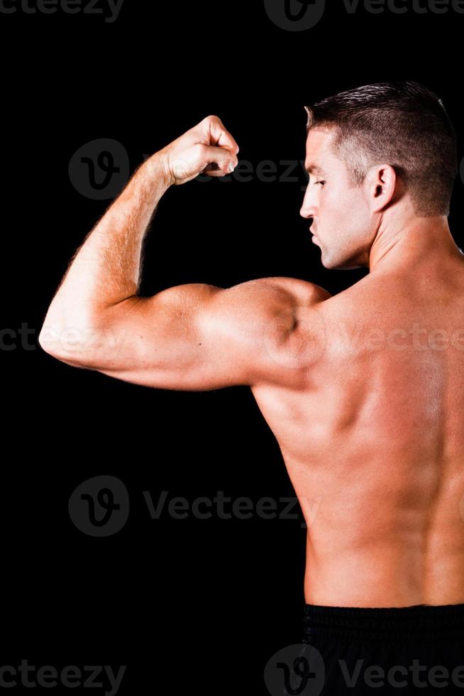 muscular bodybuilder's biceps photo