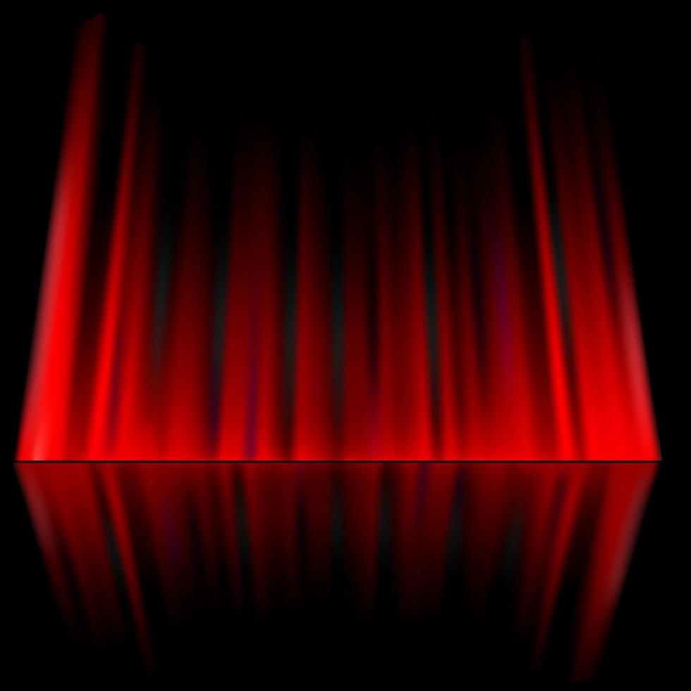 red curtain backgrond vector