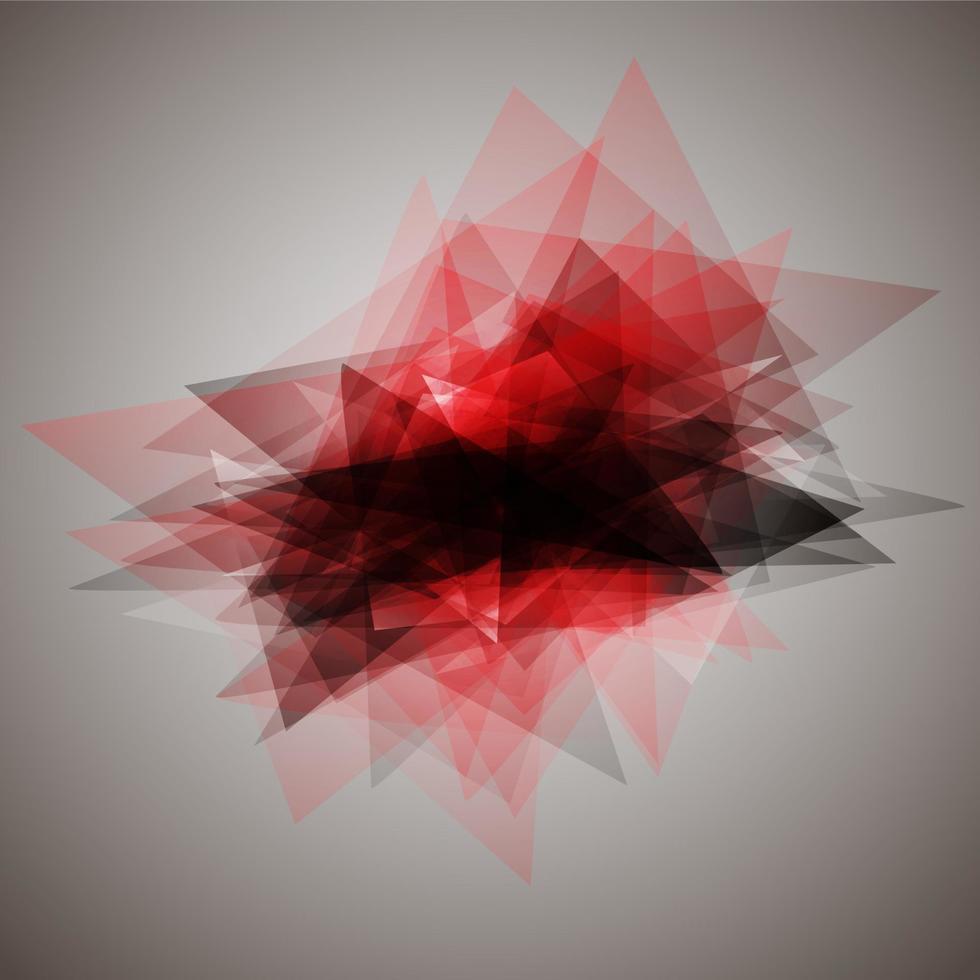 fondo rojo geométrico moderno vector
