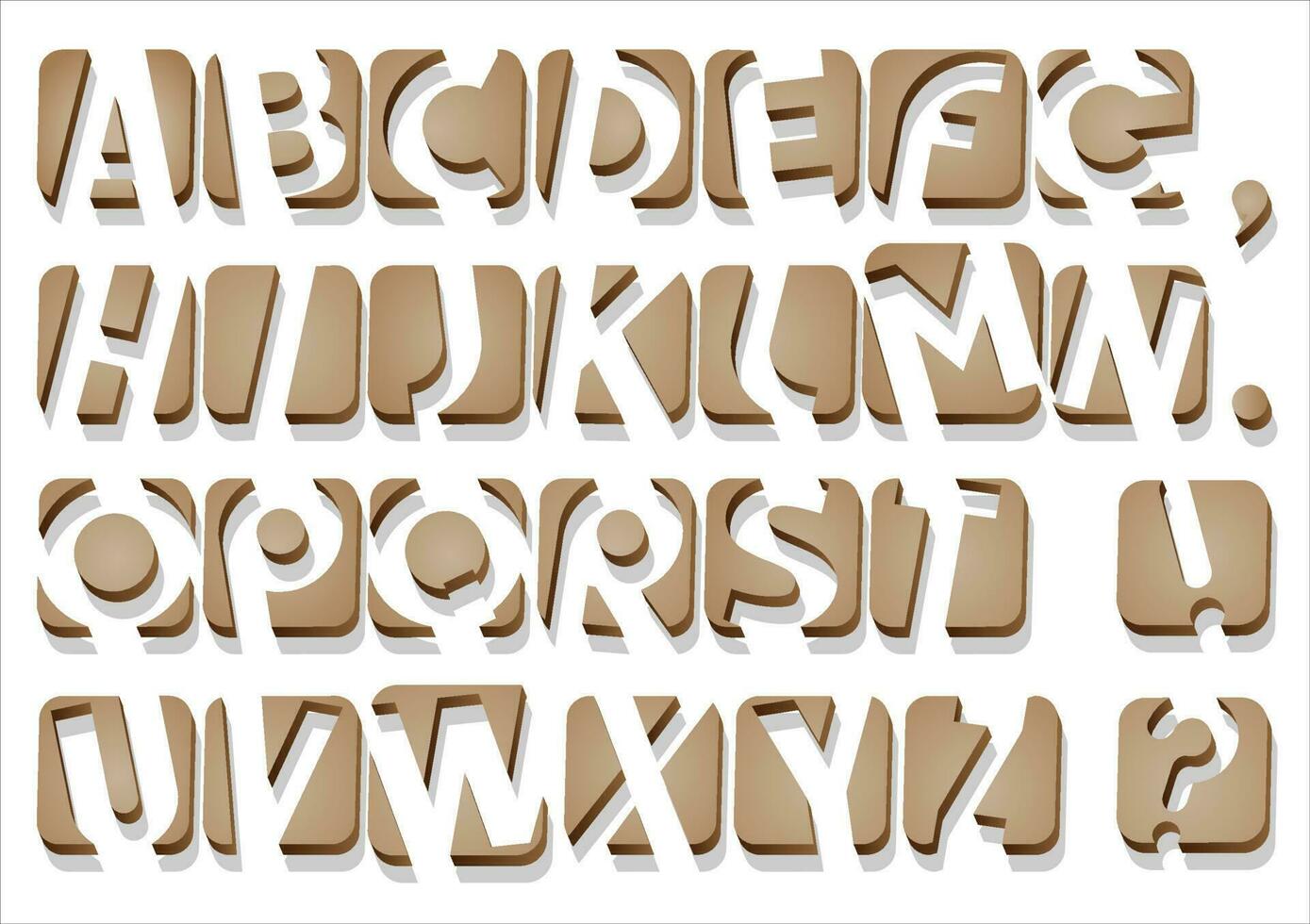 Original Alphabet set vector