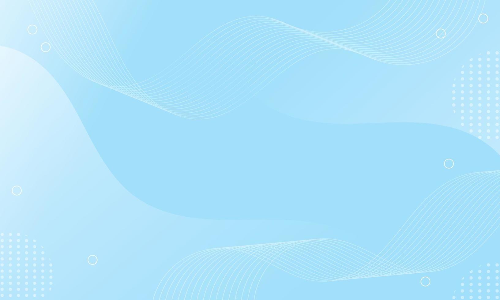 Abstract Blue Fluid Wave Background vector