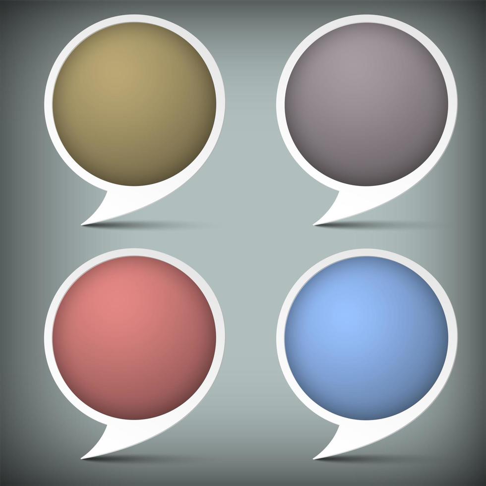 Paper round bubble for speech vector