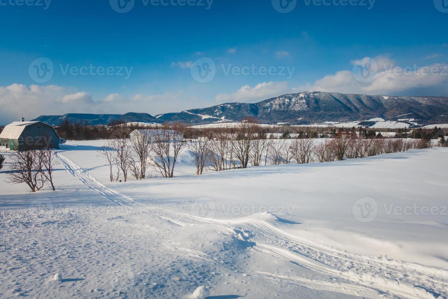 Carleton St-Joseph Mountain durante el invierno foto