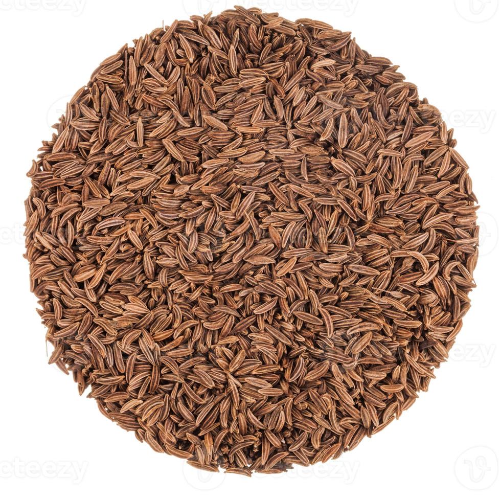 Caraway Seeds on white photo