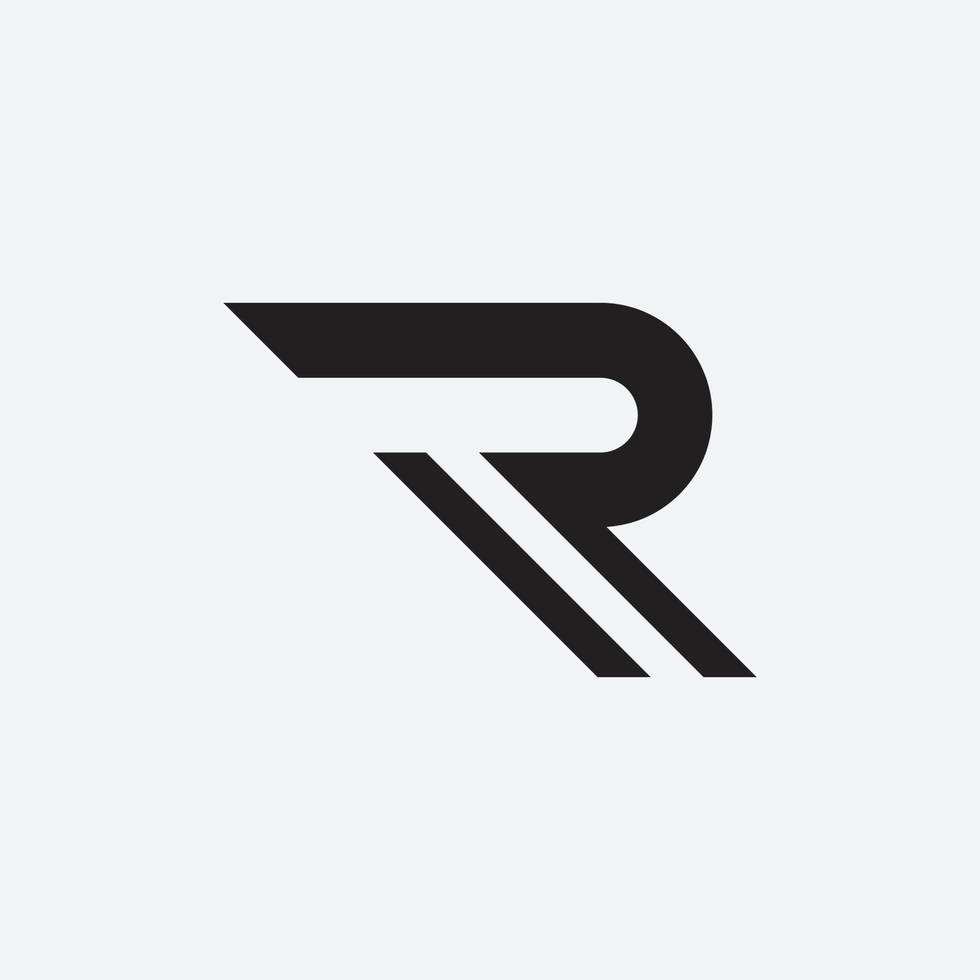 R monogram design vector