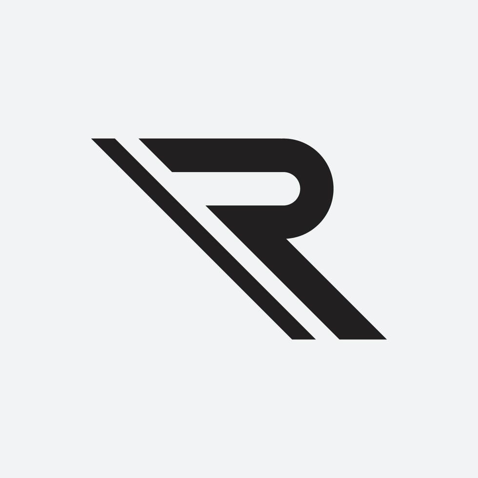 R monogram design vector