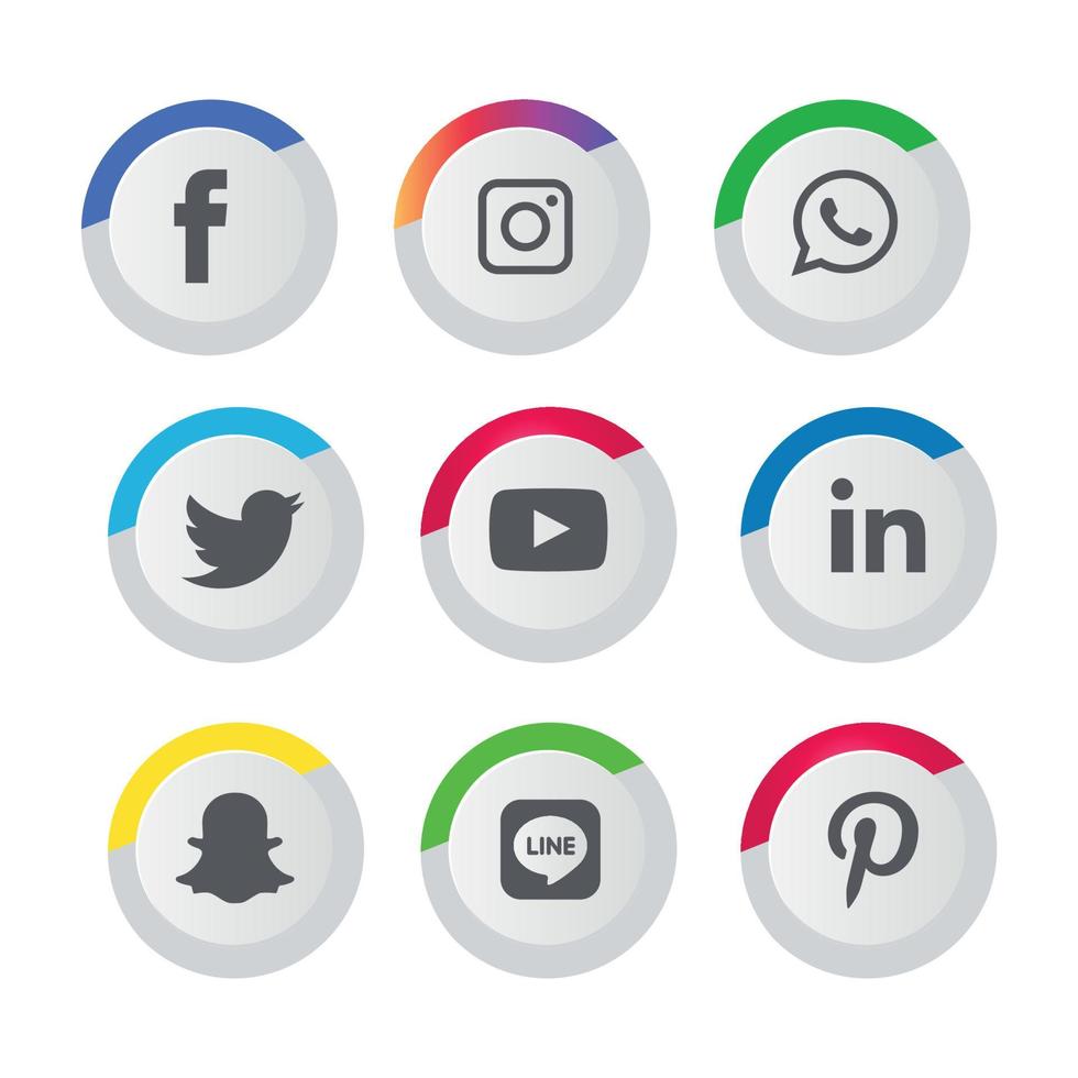 Social Media flat icons technology, network. background  group smiley face sale. Share, Like, Vector illustration Twitter, YouTube, WhatsApp, Snapchat, Facebook, instagram, tiktok, tok