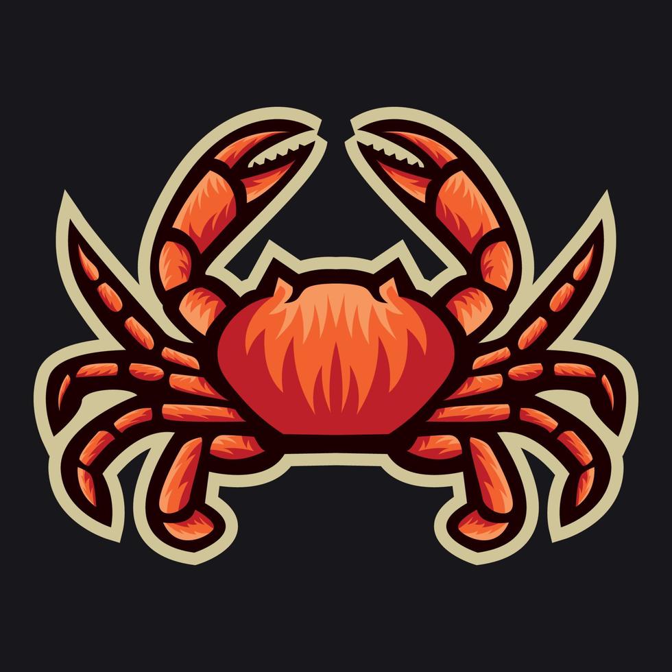 crab cartoon illustration vector