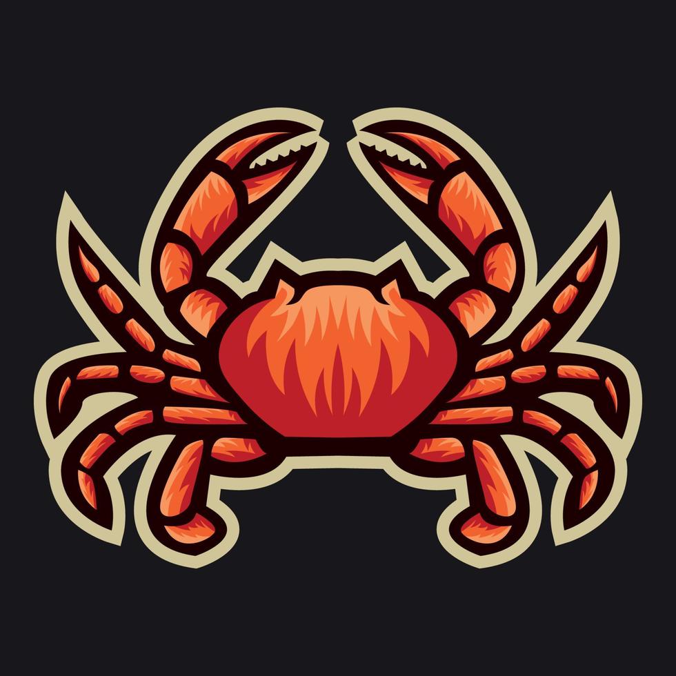 crab cartoon illustration vector