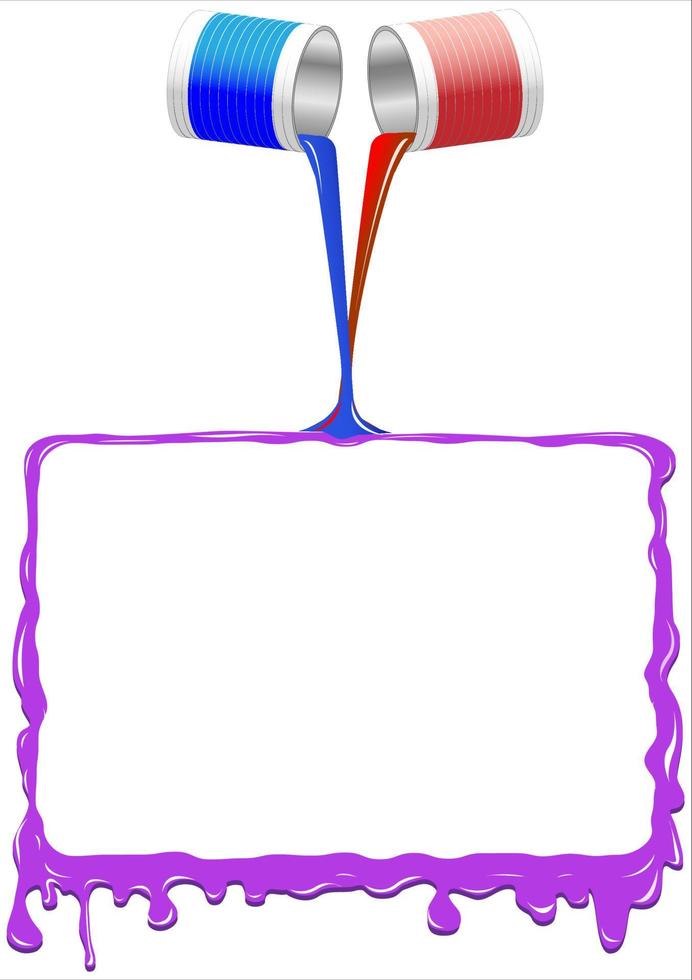 marco de pintura derramada vector