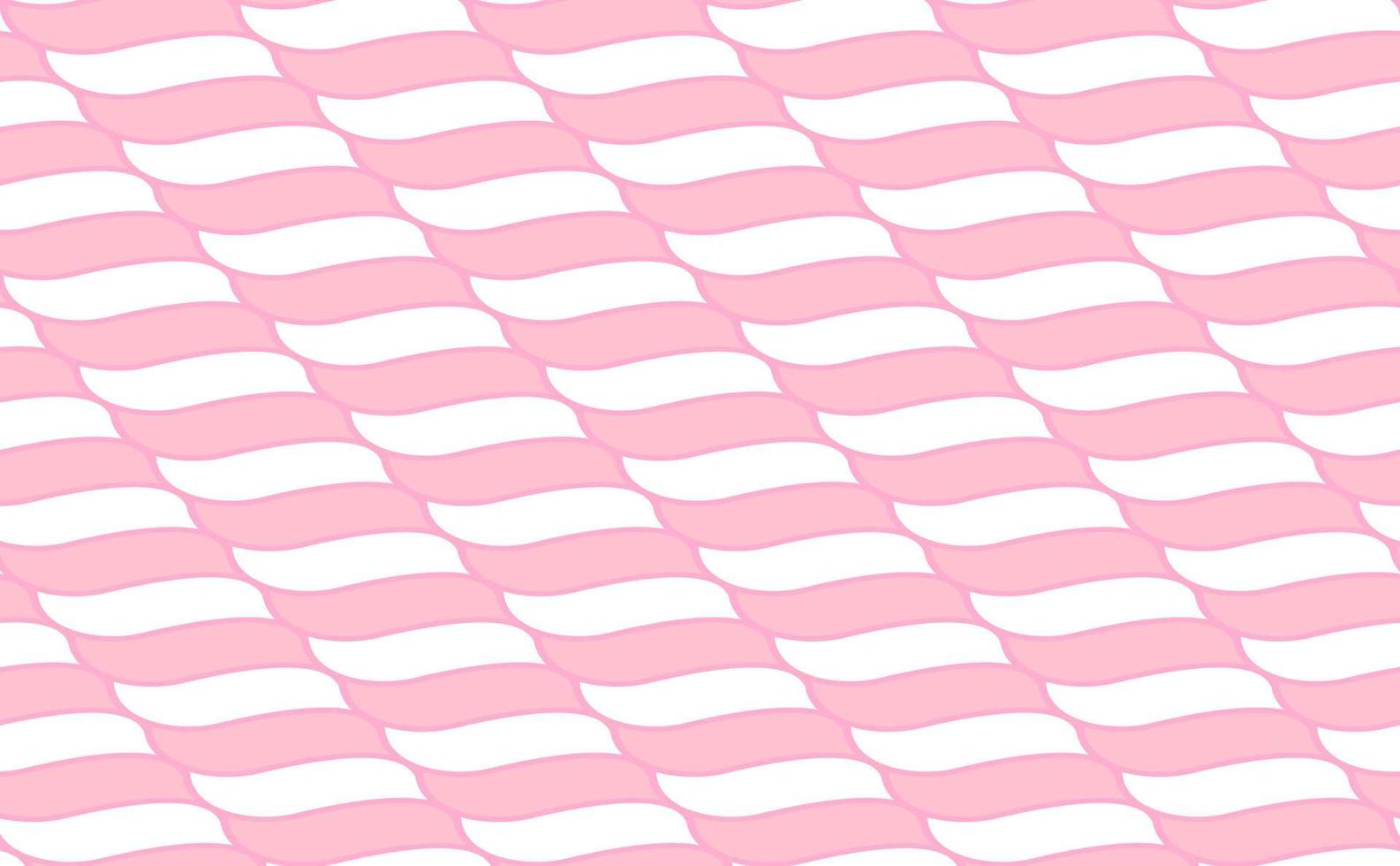 Pink and white diagonal twisted lines background. Sweet candy background vector