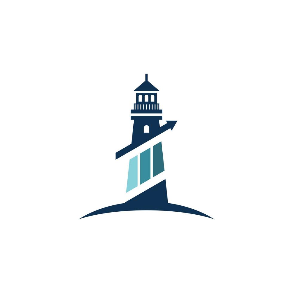 Accountancy Lighthouse Logo vector