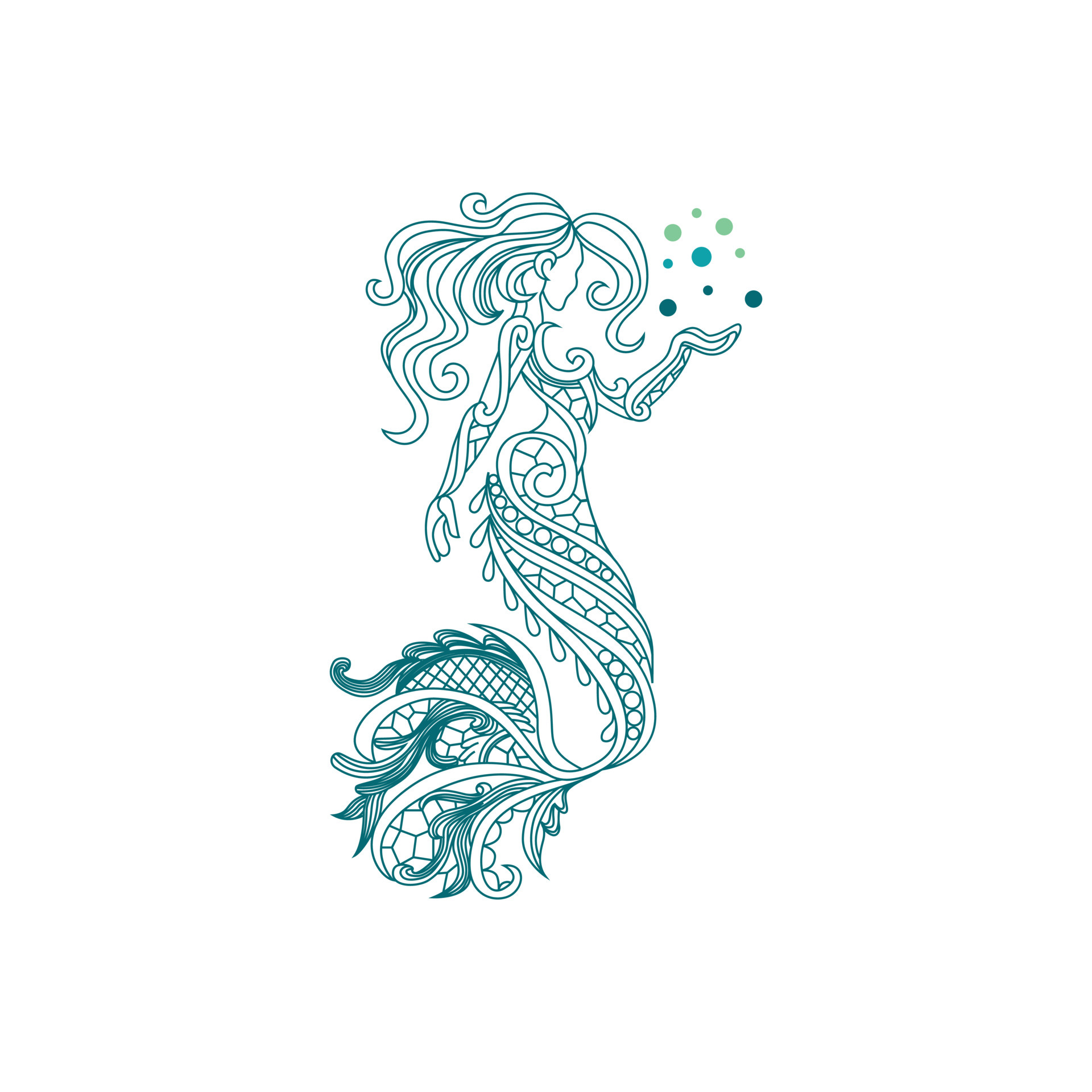 Beautiful Mermaid Logo 4330164 Vector Art at Vecteezy