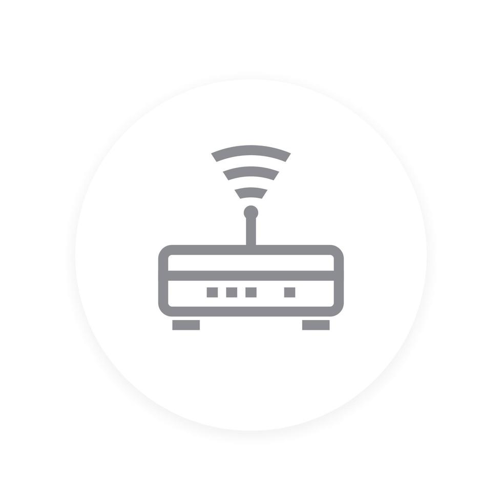 Router icon, vector