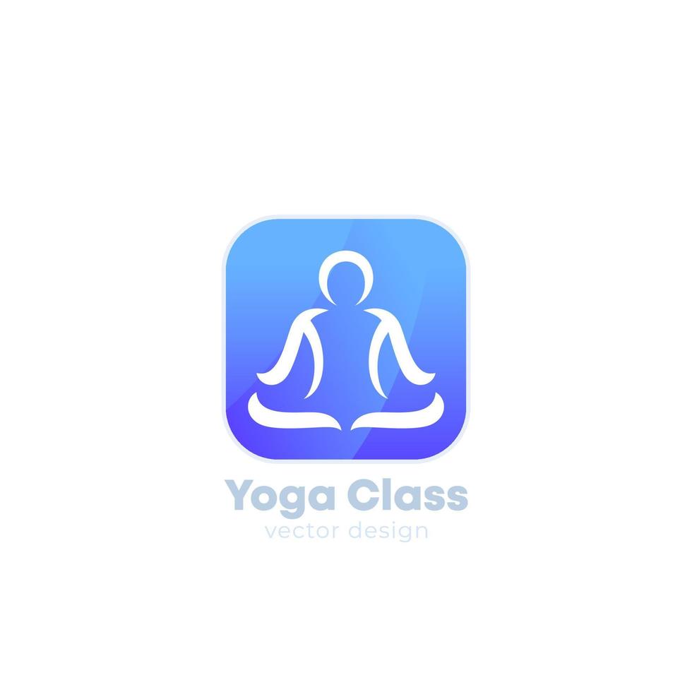 yoga vector logo for apps