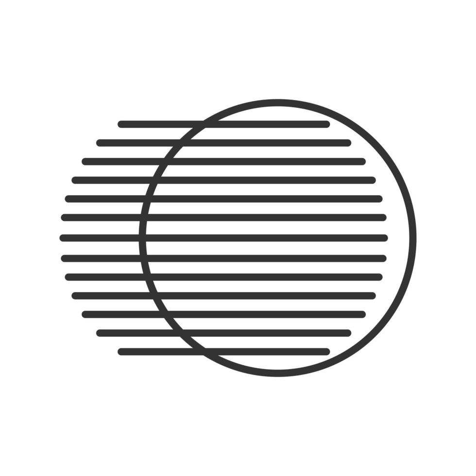 Movement symbol linear icon. Thin line illustration. Dynamic motion concept contour symbol. Vector isolated outline drawing