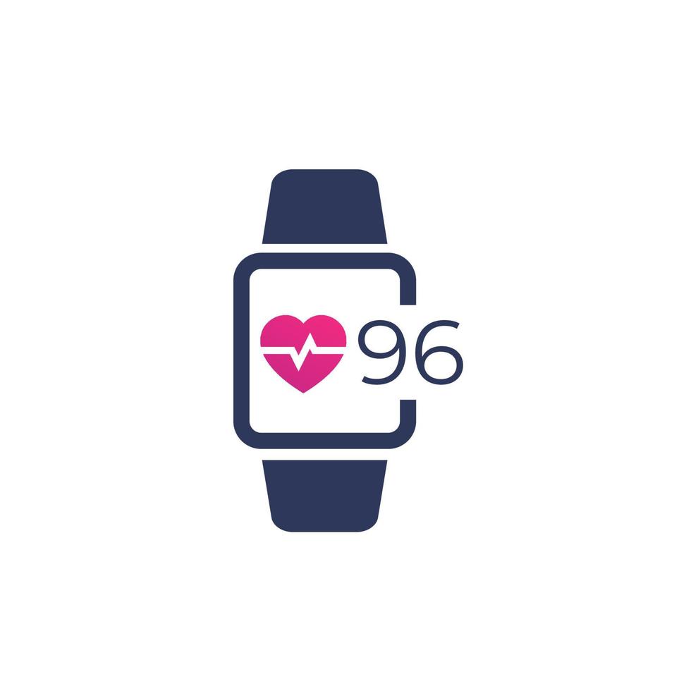 Heart rate, pulse icon vector