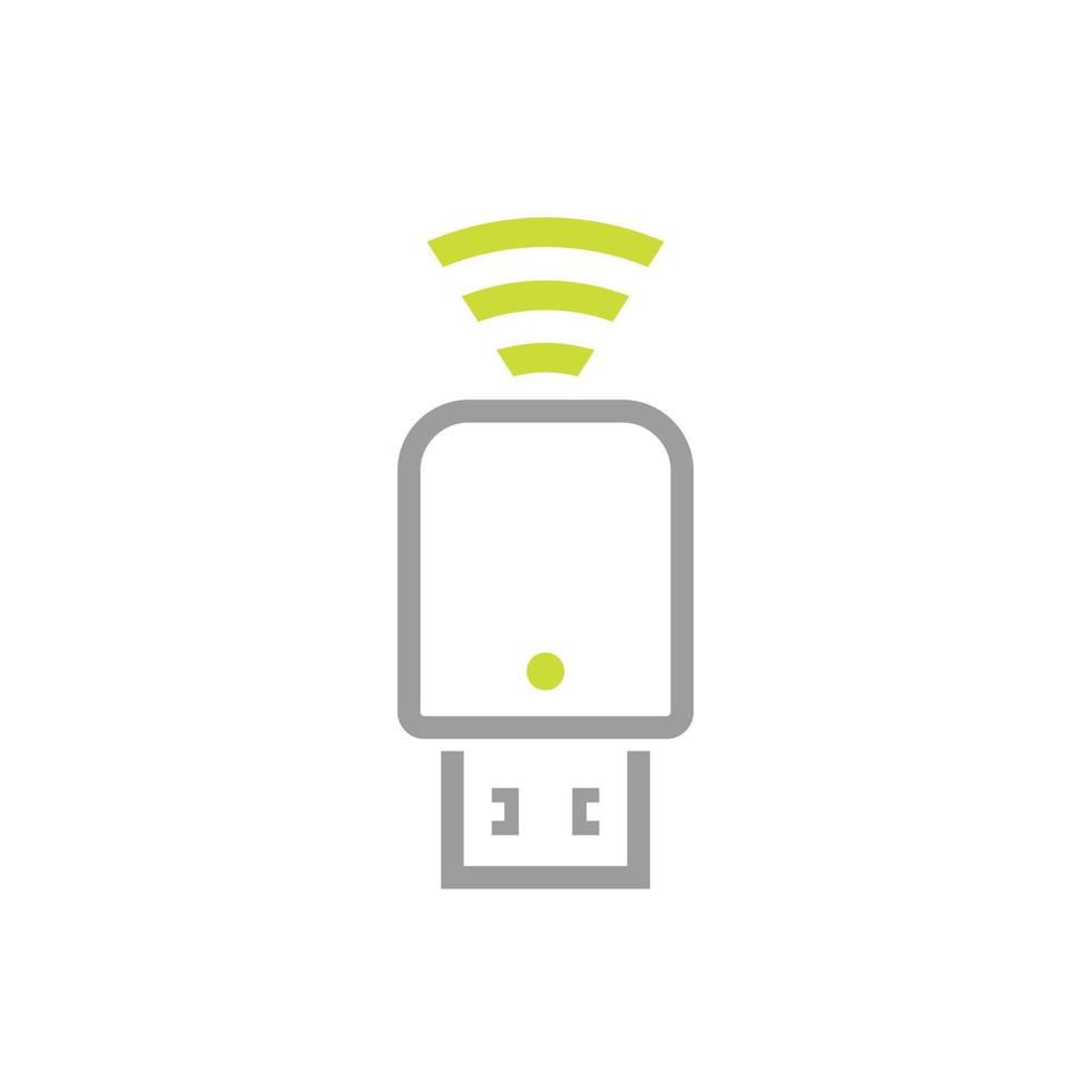 usb modem icon on white vector