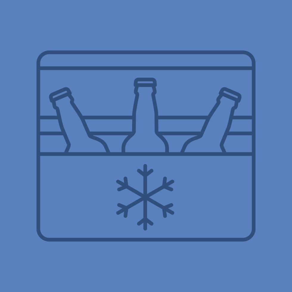 Thin beer fridge shop