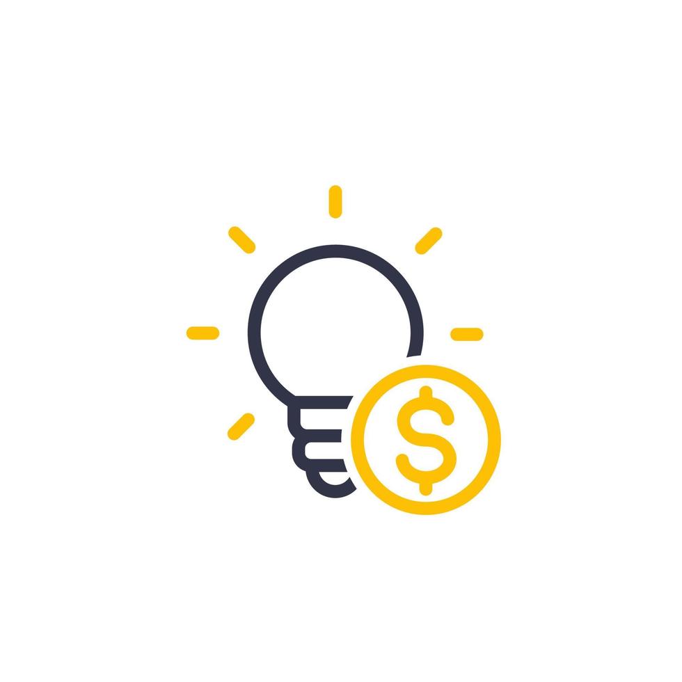 funding of the new product, idea, seed capital linear icon vector