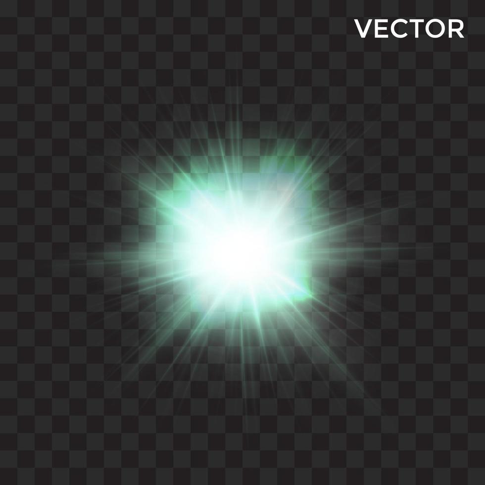 transparent magic flash light vector