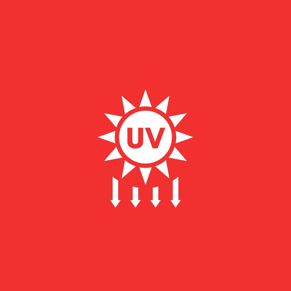 UV radiation, solar ultraviolet vector icon