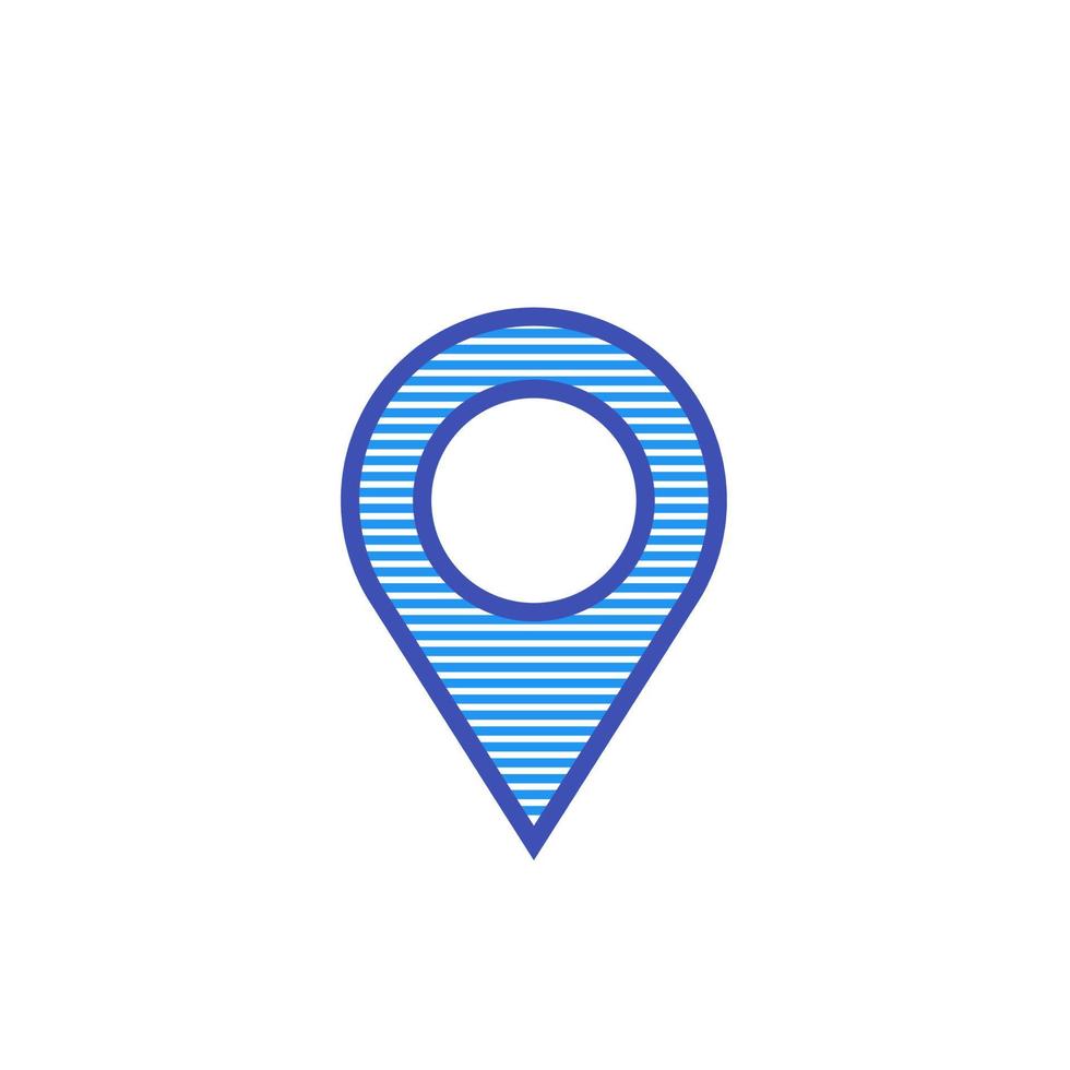 puntero del mapa, icono de logotipo relacionado con la ubicación vector