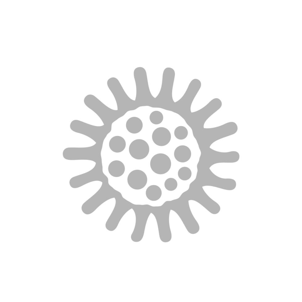 bacteria icon on white vector