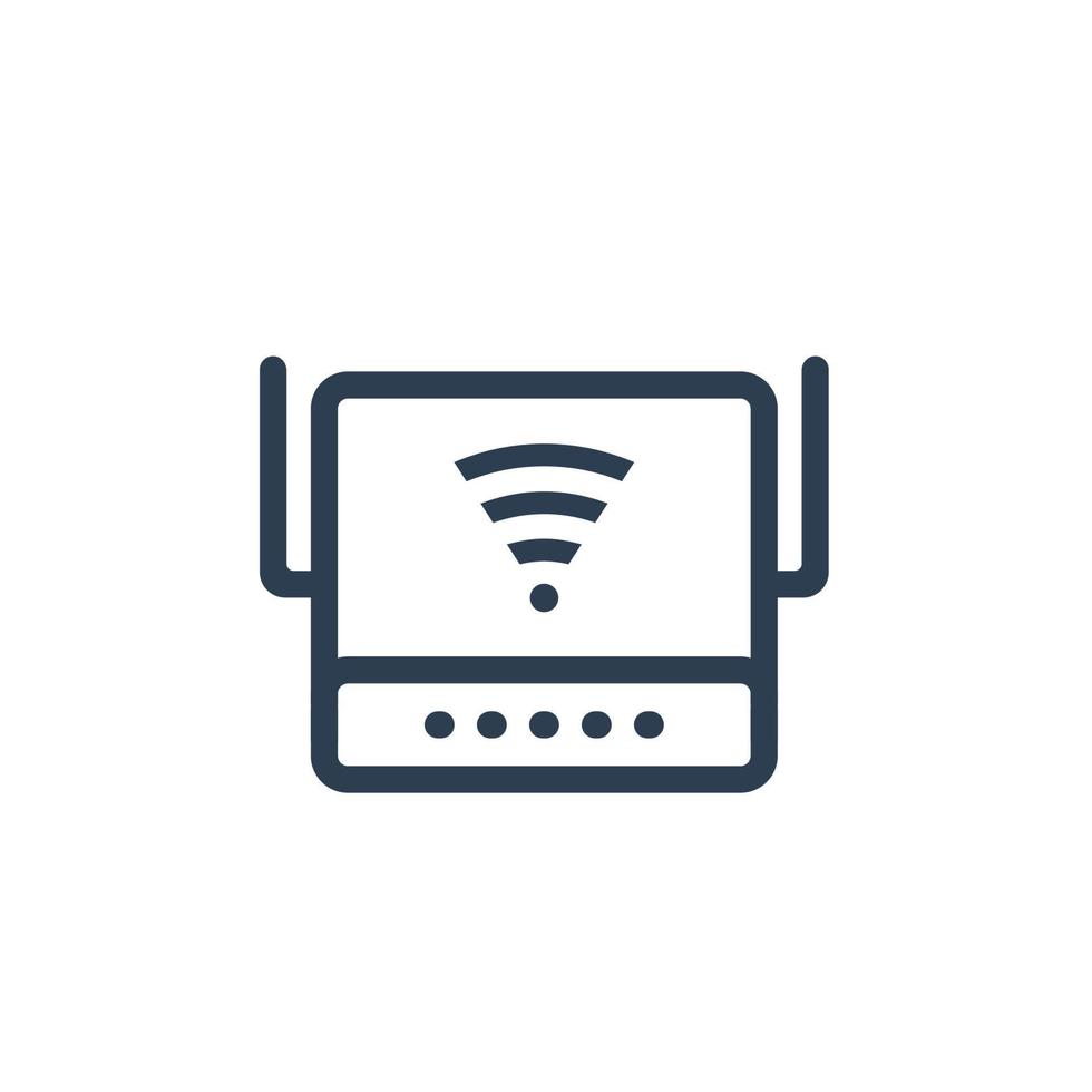 Router, modem icon vector