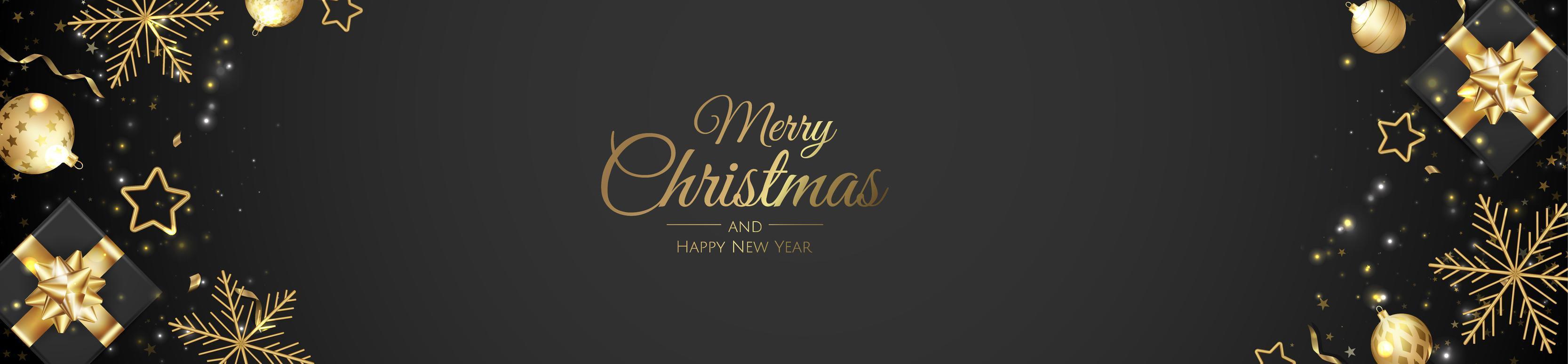Merry Christmas sale banner template. Greeting card, banner, poster, header for website vector