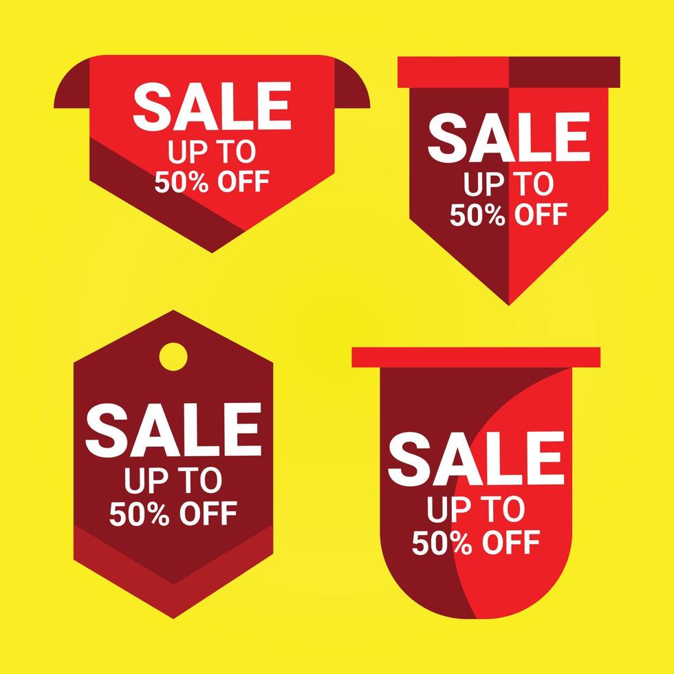 Flat design sales tag, Small boxing day sale badge vector