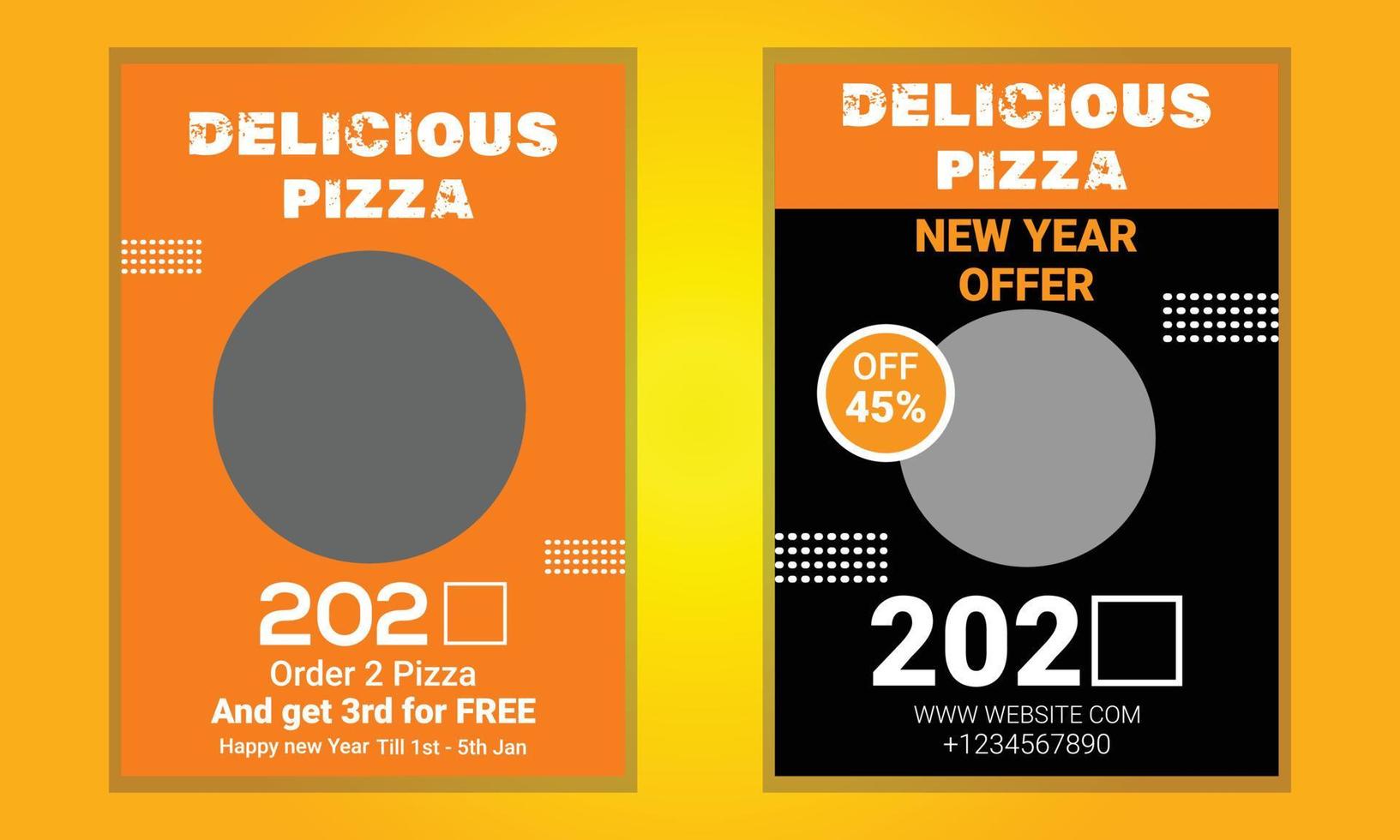 Restaurant Flyer Design 2022 vector