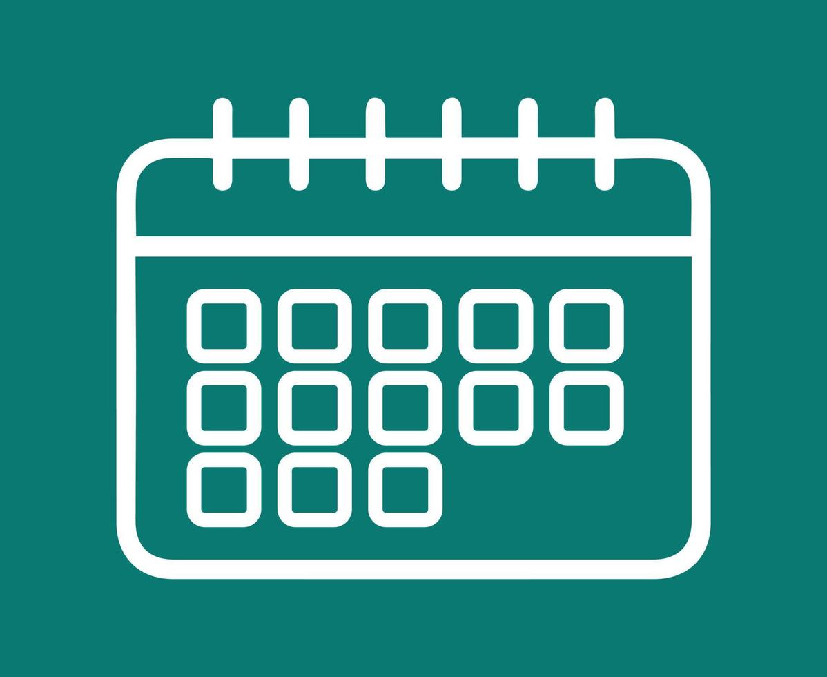 icono de horario de calendario vector