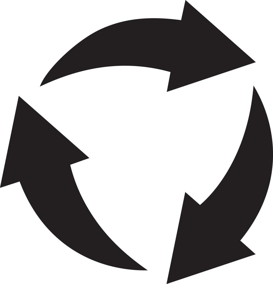 Recycle icon symbol vector