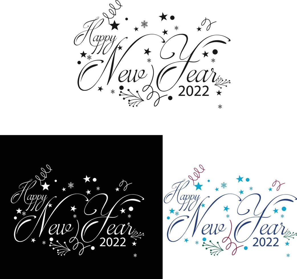 Winter New Year  Christmas Typography Design with snowflake, Christmas tree. It can be used on T-Shirts, Mugs, Poster Cards, and much more. vector