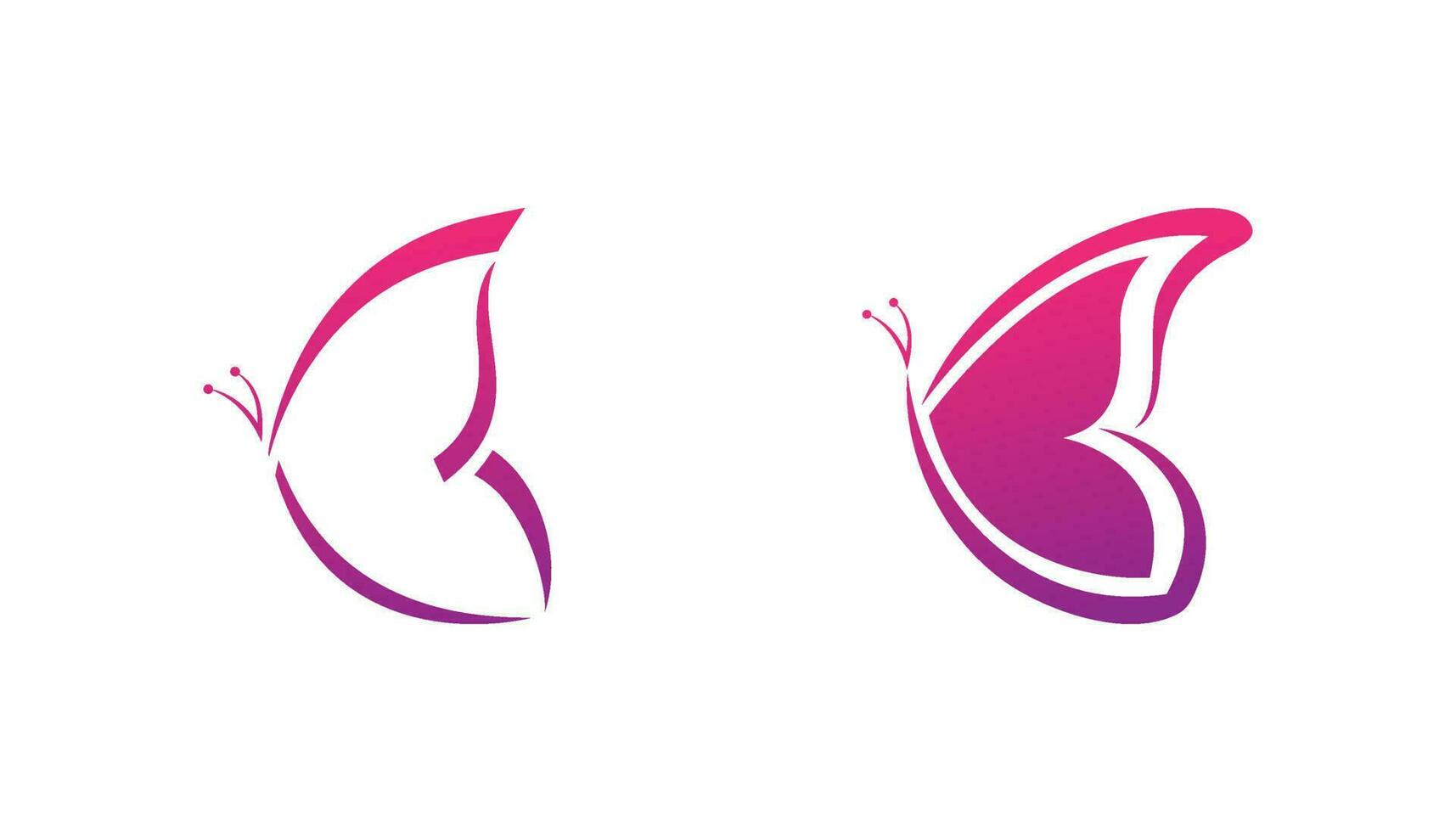 diseño de vector de logotipo de mariposa