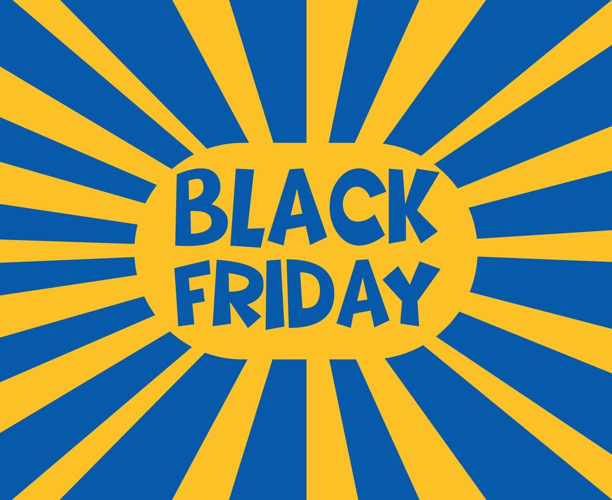 viernes negro diseño vector día 29 noviembre vacaciones marketing venta abstracta ilustración azul y amarilla