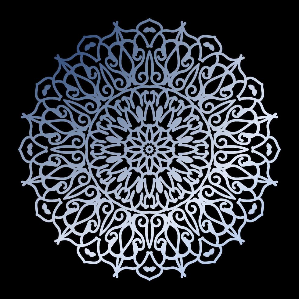 Decorative background with ornamental round pattern vector