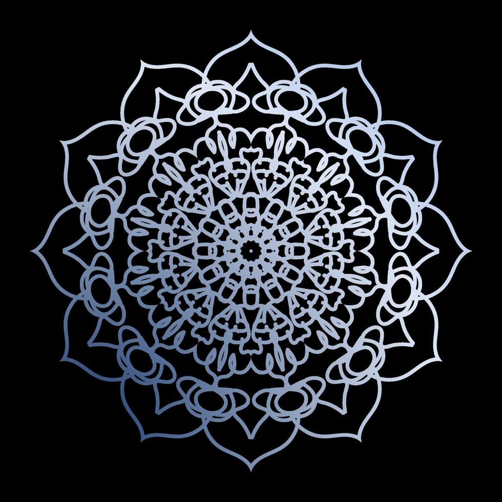 Decorative background with ornamental round pattern vector