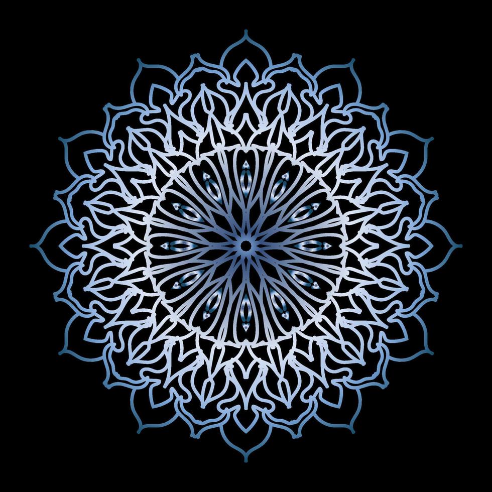 Decorative background with ornamental round pattern vector